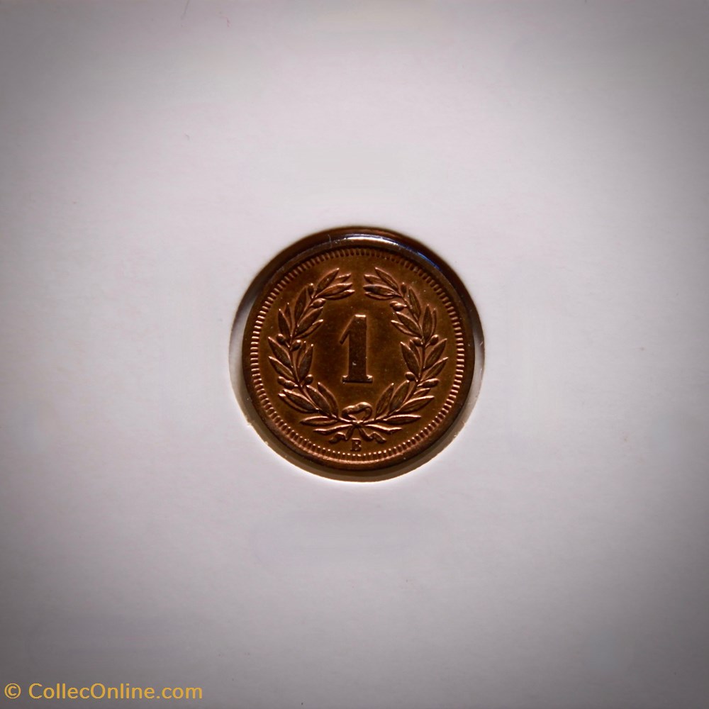 1 Centime Écusson 1921 B monnaies monde suisse 1 centime ecusson 1921 b