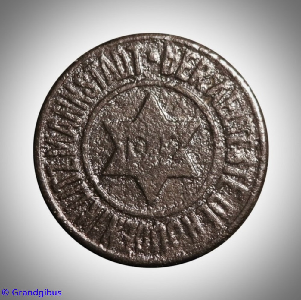 Ghetto de Litzmannstadt - 10 Pfennig 1942 (2ème type) monnaies monde allemagne ghetto de litzmannstadt 10 pfennig 1942 2eme type