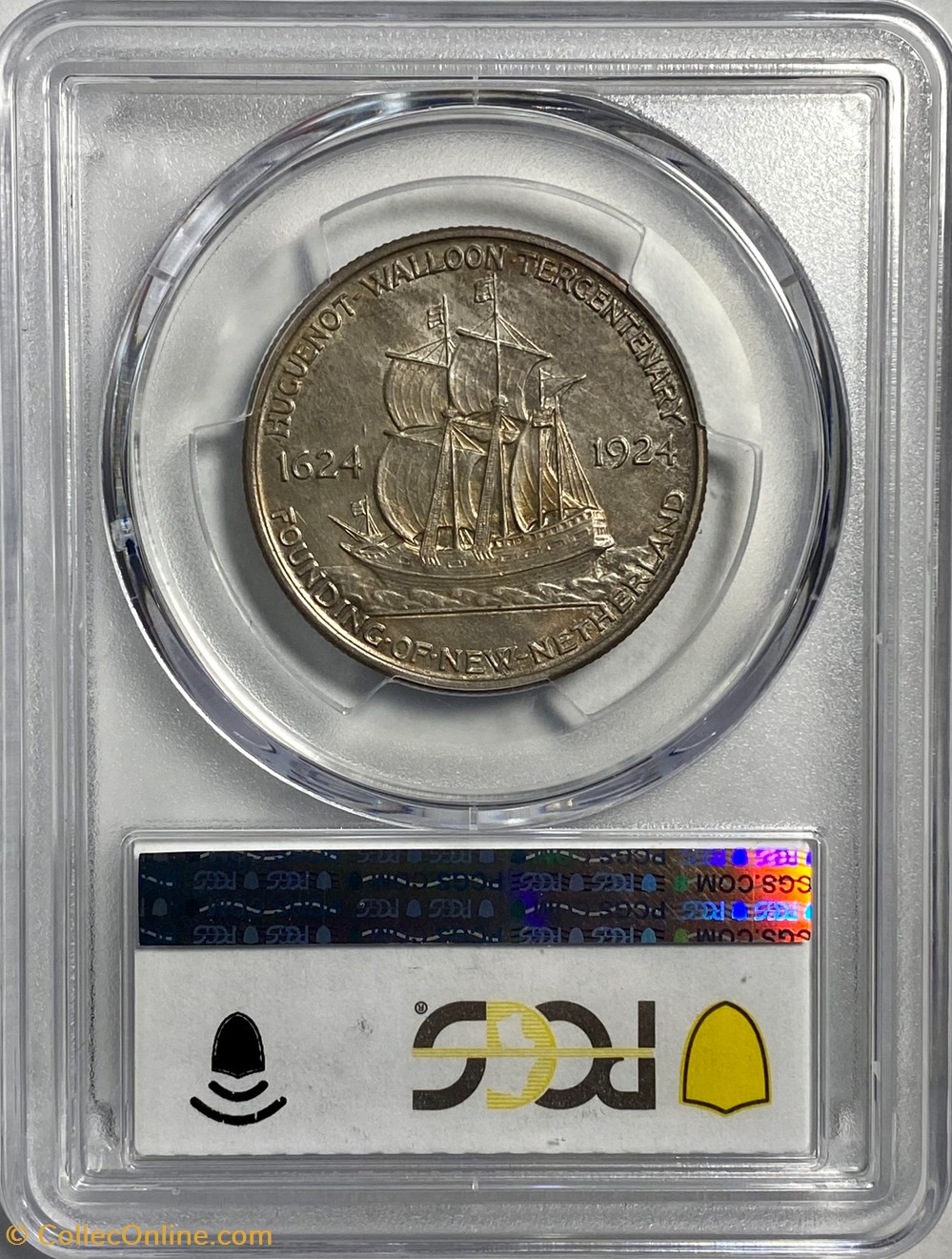 ½ Dollar - Huguenot Wallon, 1924 4 monnaies monde etats unis dollar huguenot wallon 1924