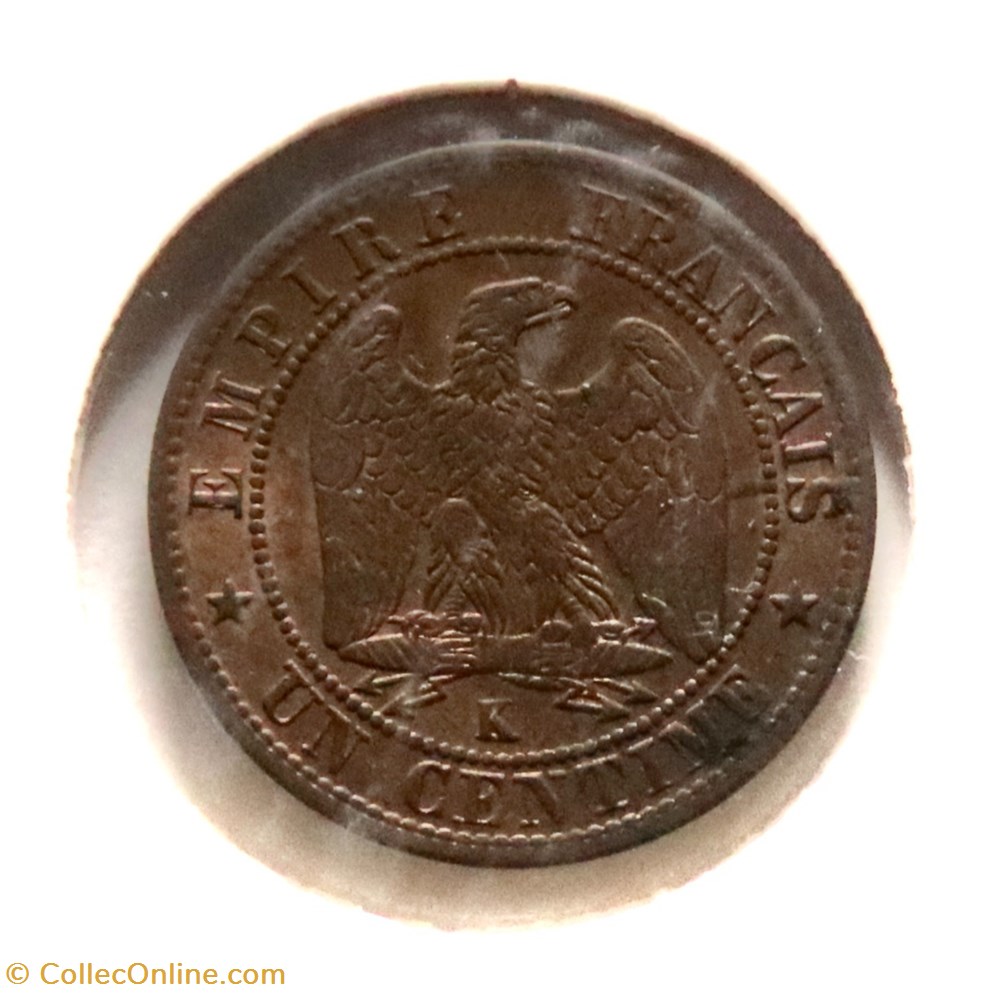 Un Centime - 1861 𝐊 Napoléon Ⅲ tête laurée monnaies monde france un centime 1861 napoleon tete lauree