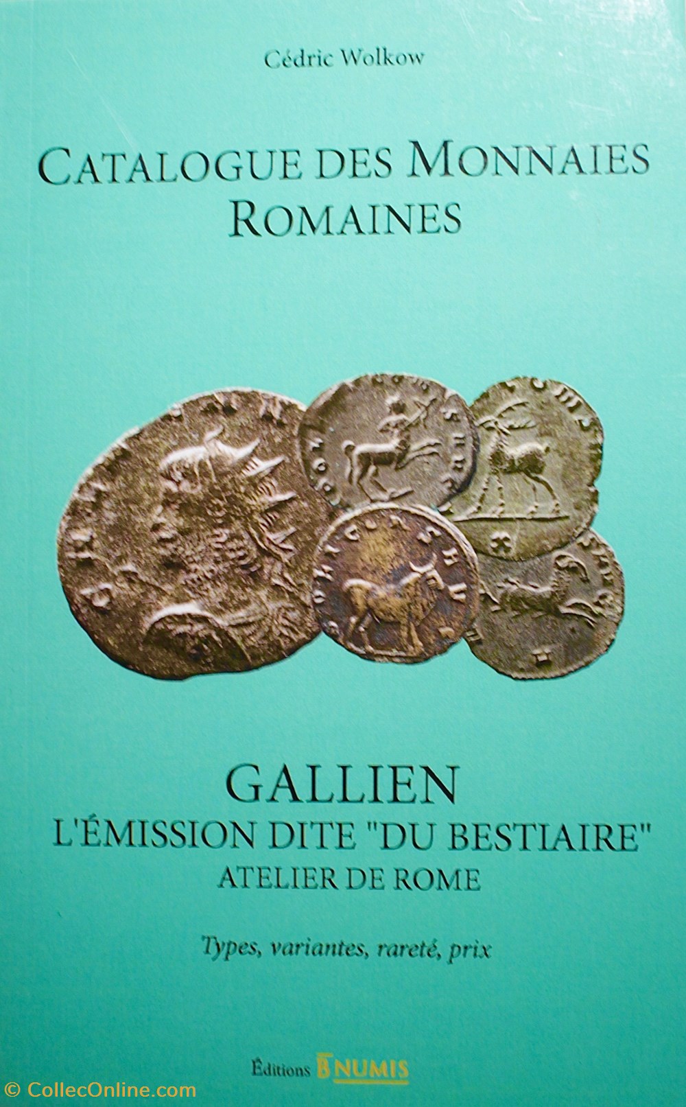 Gallien, émission du bestiaire monnaies livres ouvrages identifications gallien emission du bestiaire
