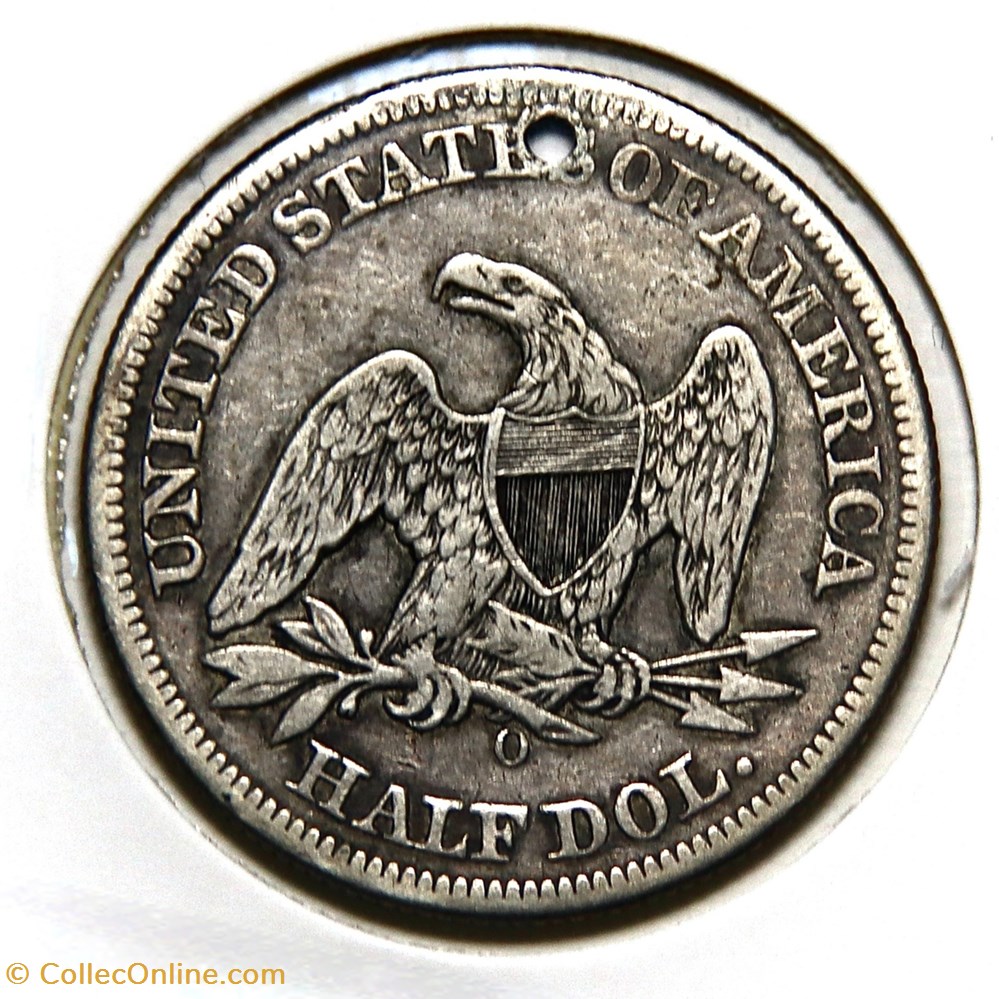 ½ Dollar - Seated Liberty, 1859 O monnaies monde etats unis dollar seated liberty 1859 o