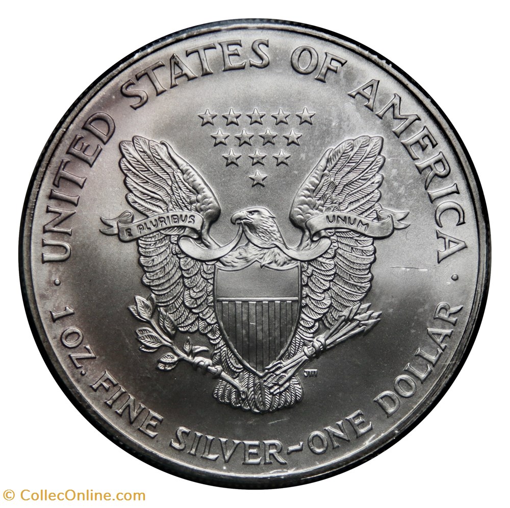1 Dollar - Silver Eagle, 2001 (West Point) monnaies monde etats unis 1 dollar silver eagle 2001 west point