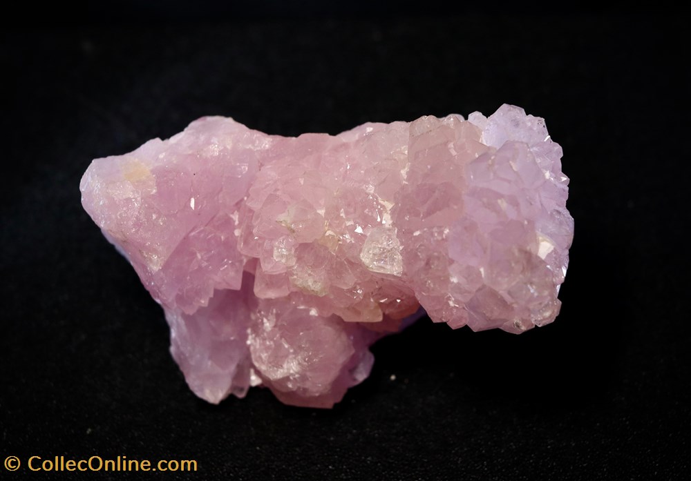 Quartz rose cristallisé(Brésil) 4 mineraux meteorites quartz rose cristallise bresil