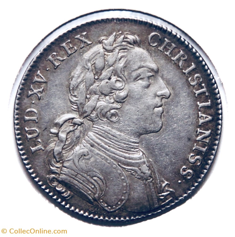 Louis XV, Trésor royal. 1746 Argent. monnaies paranumismatique jetons poids louis xv tresor royal 1746 argent