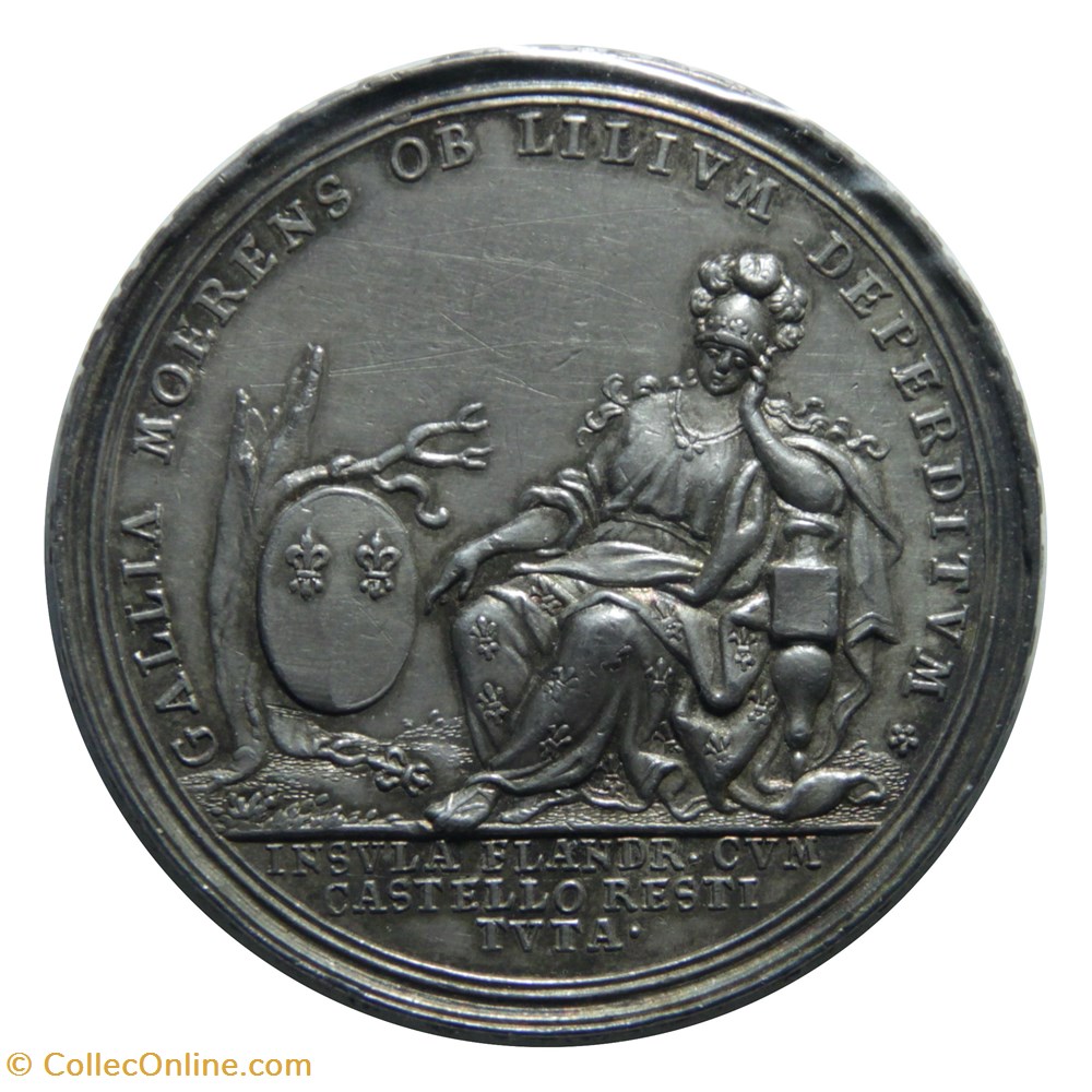Siège de Lille - Médaille de la reddition, 1708 monnaies paranumismatique jetons poids siege de lille medaille de la reddition 1708
