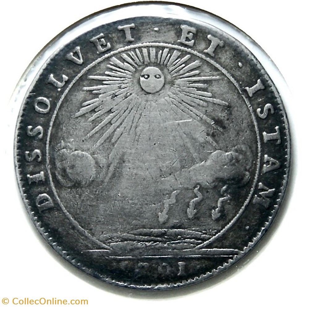 monnaies paranumismatique jetons poids etats de bourgogne la paix menacee 1701 argent