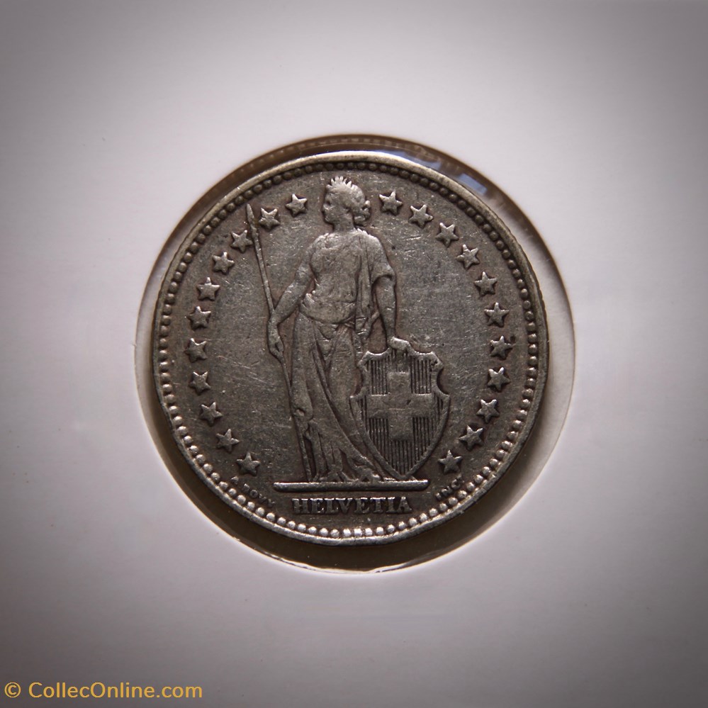 2 Francs 1920 B Helvetia debout monnaies monde suisse 2 francs 1920 b helvetia debout