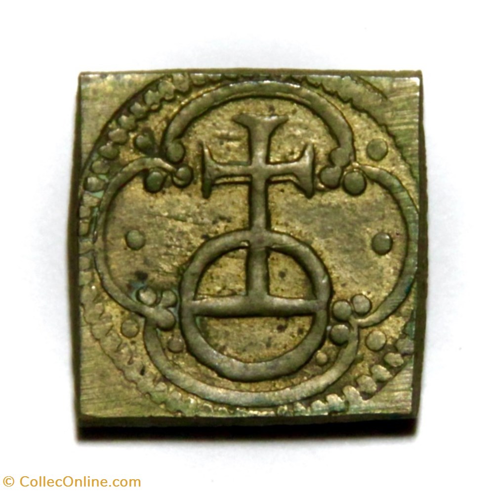 Poids monétaire du Florin d'Or. Anvers 1615. monnaies paranumismatique jetons poids monetaire du florin or anvers 1615