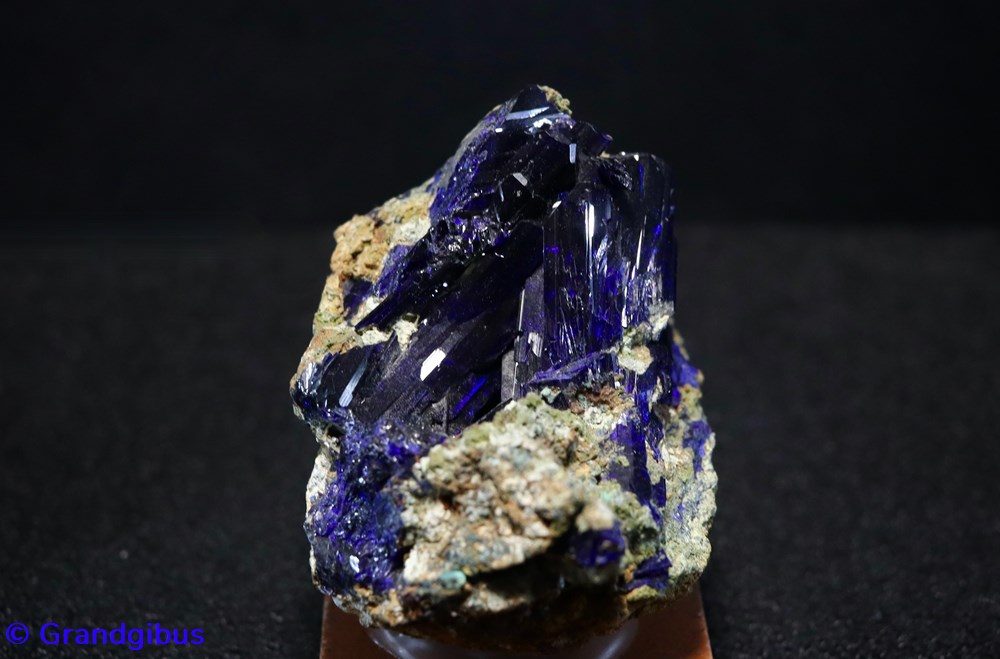Azurite (Maroc) mineraux meteorites azurite maroc