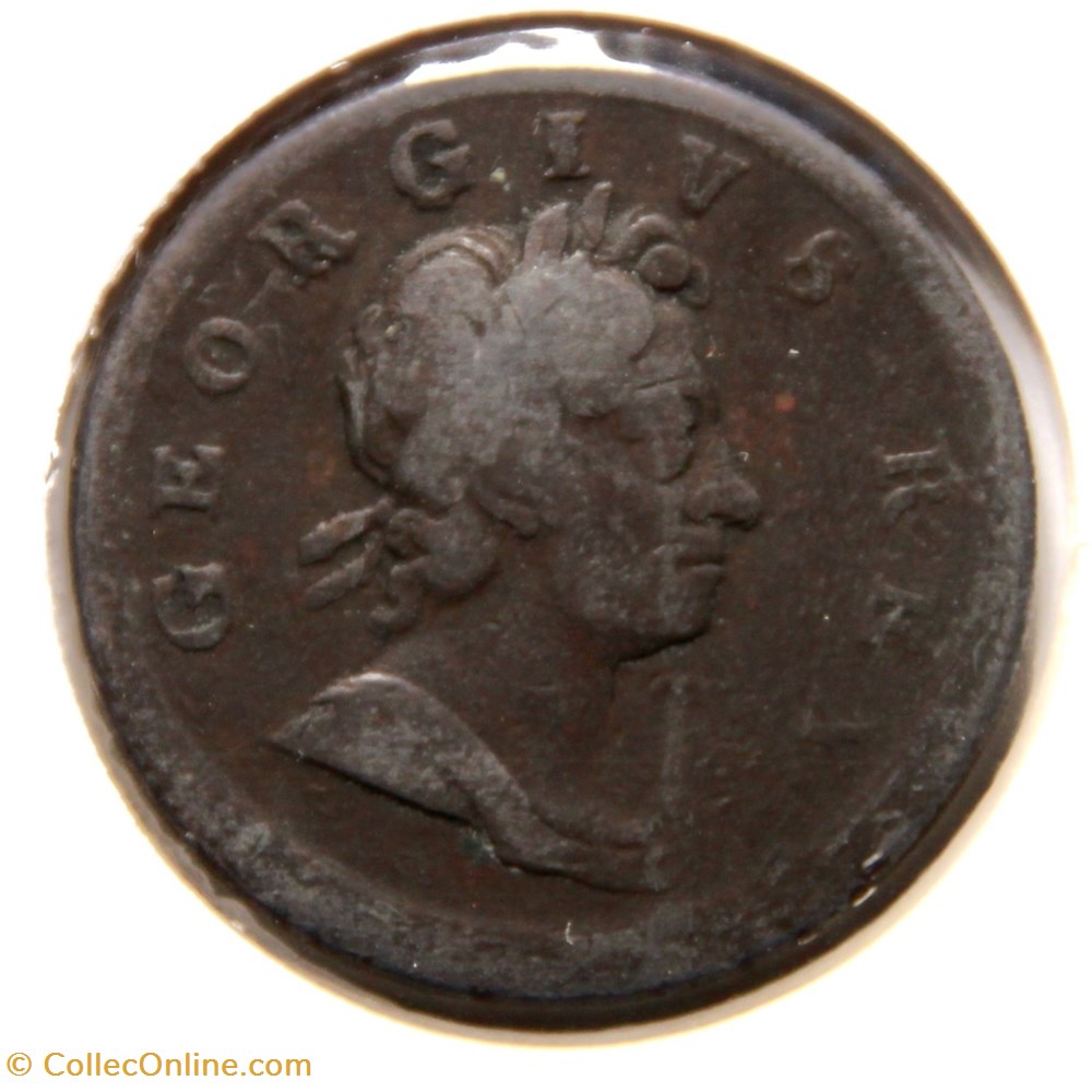 George I - Half Penny 1717. monnaies europe medievale royaume d angleterre george i half penny 1717
