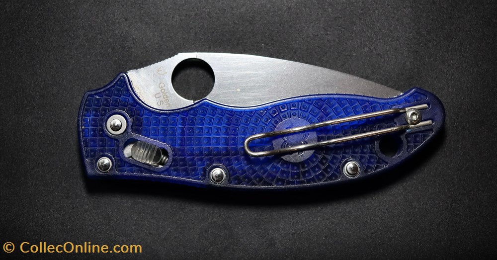 Spyderco - Manix 2 Blue Lightweight 4 couteaux poches spyderco manix 2 blue lightweight