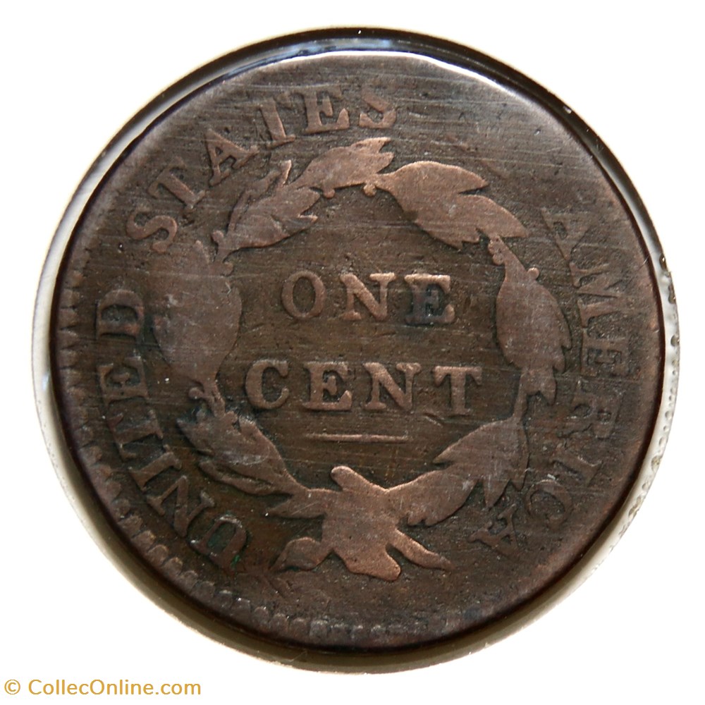 monnaies monde etats unis one cent coronet head 1816