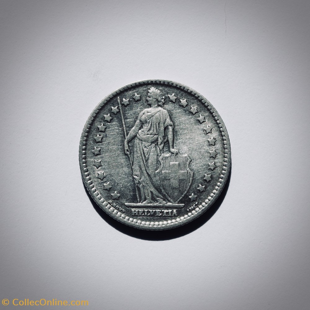 1 Franc 1907 B Helvetia debout monnaies monde suisse 1 franc 1907 b helvetia debout