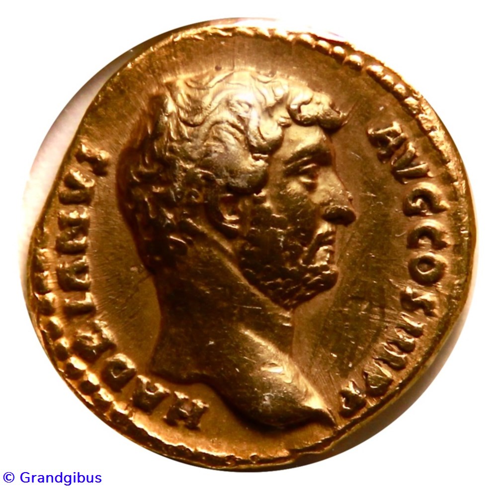 monnaies antiques romaines imperiales et republicaines aureus hadrien 138