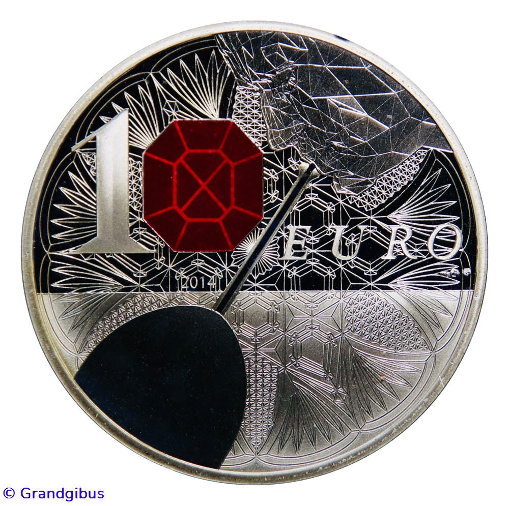monnaies euros france 10 argent 2014 baccarat