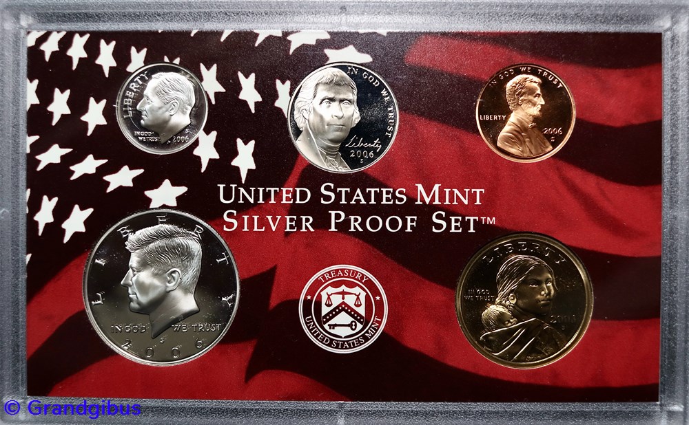 Série 2006 S - US Mint Silver Proof Set 3 monnaies monde etats unis serie 2006 s us mint silver proof set