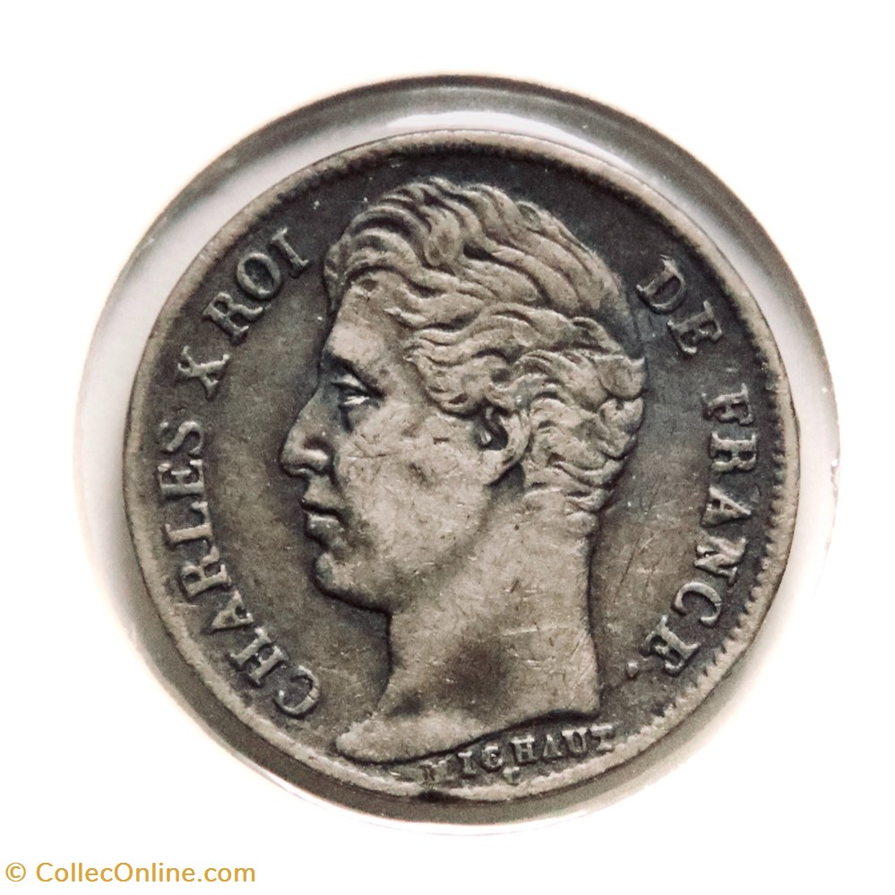 monnaies monde france charles x 1 2 franc 1826