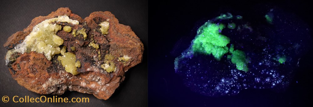 Adamite (Mexique) mineraux meteorites adamite mexique