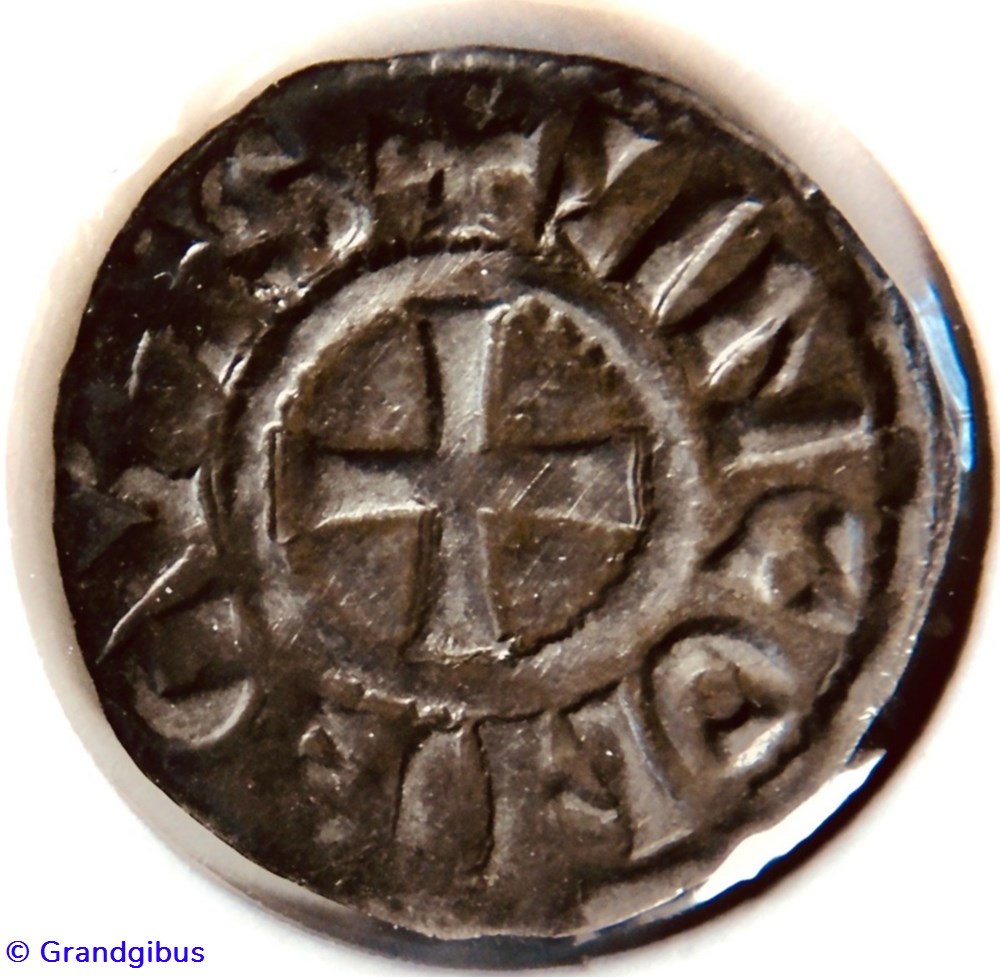 Louis IV "d'Outremer" Denier Langres n.d. monnaies europe medievale france carolingiennes louis iv d outremer denier langres n d