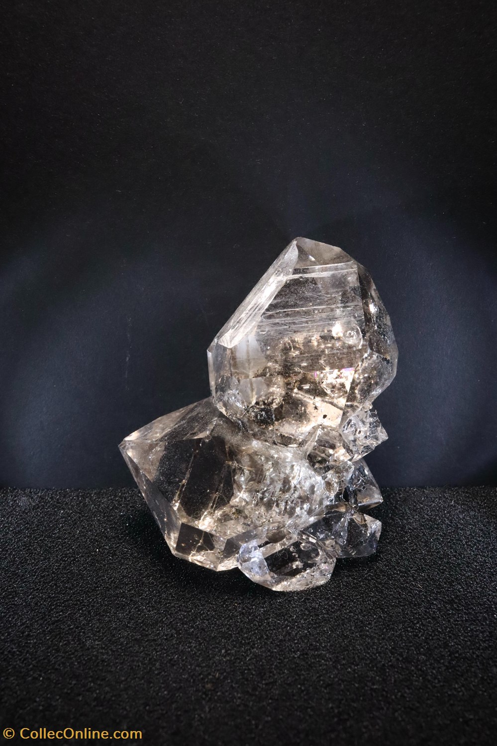 Quartz diamant de Herkimer (New-York) mineraux meteorites quartz diamant de herkimer new york