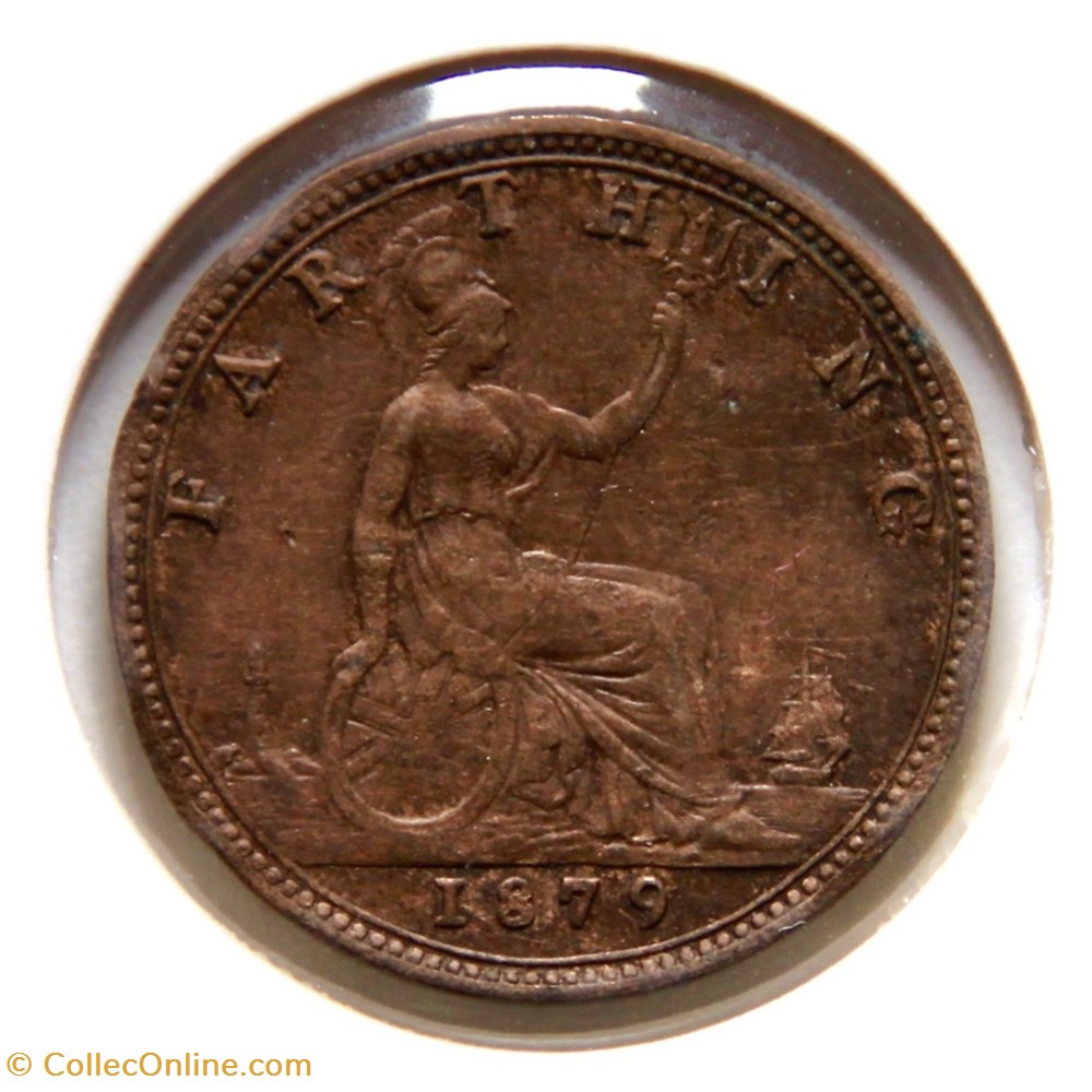 Victoria - 1 Farthing 1879. monnaies monde royaume uni victoria 1 farthing 1879
