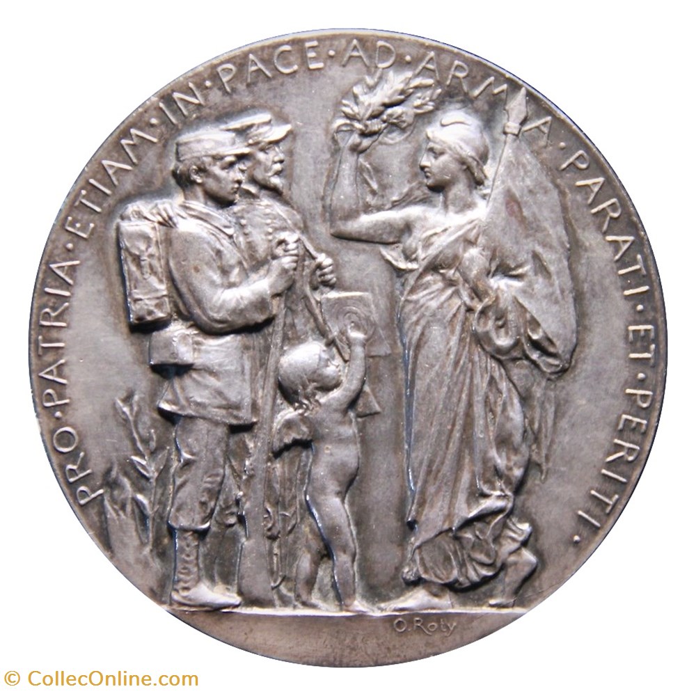 Médaille patriotique (circa 1890) par Oscar Roty monnaies paranumismatique jetons poids medaille patriotique circa 1890 par oscar roty