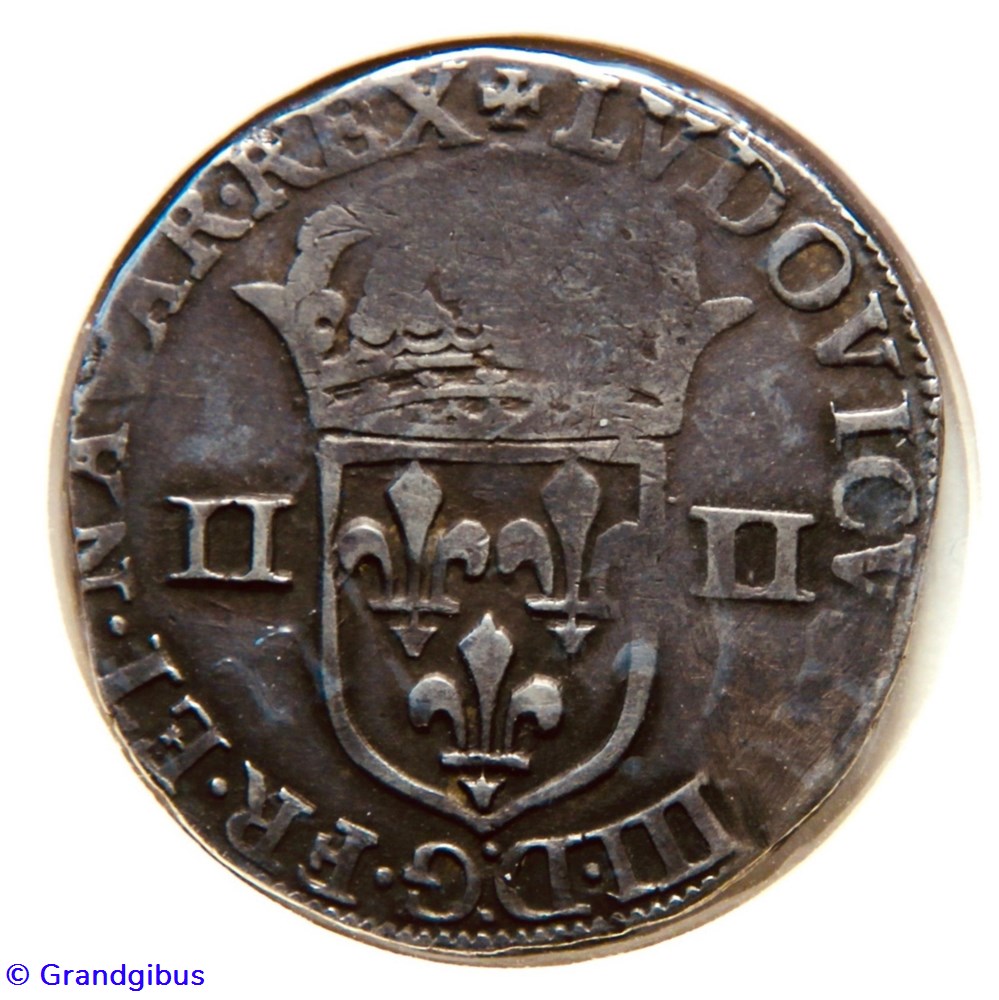 monnaies europe medievale france royales quart ecu 1643
