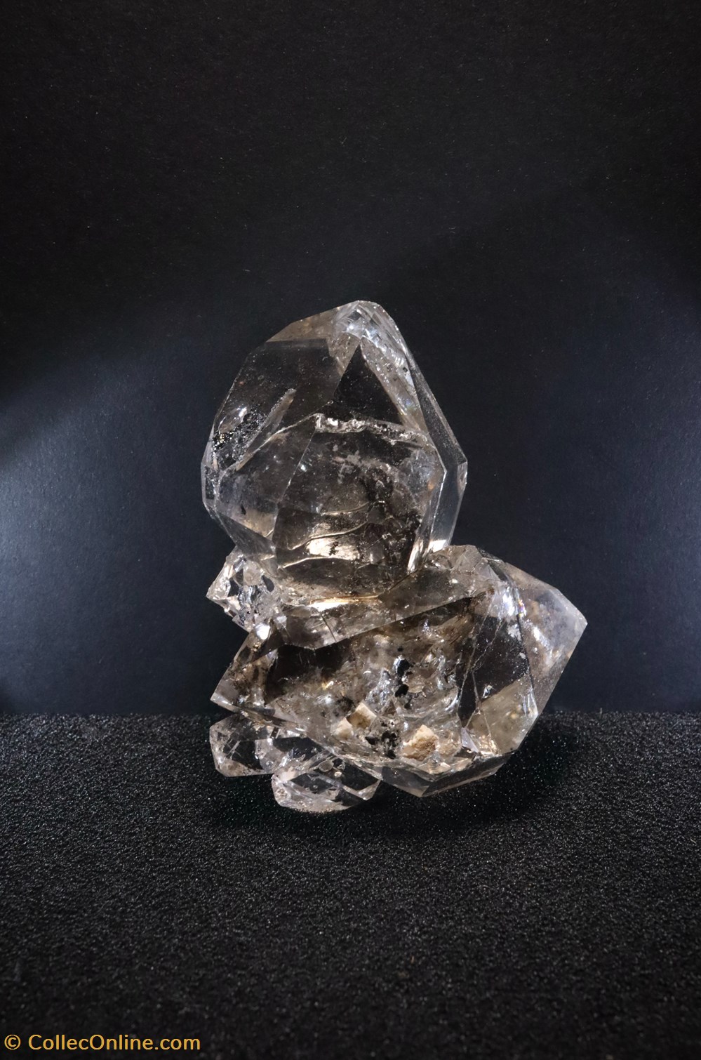 Quartz diamant de Herkimer (New-York) mineraux meteorites quartz diamant de herkimer new york