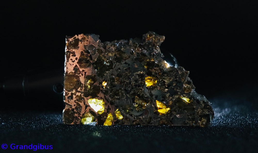 mineraux meteorites pallasite meteorite