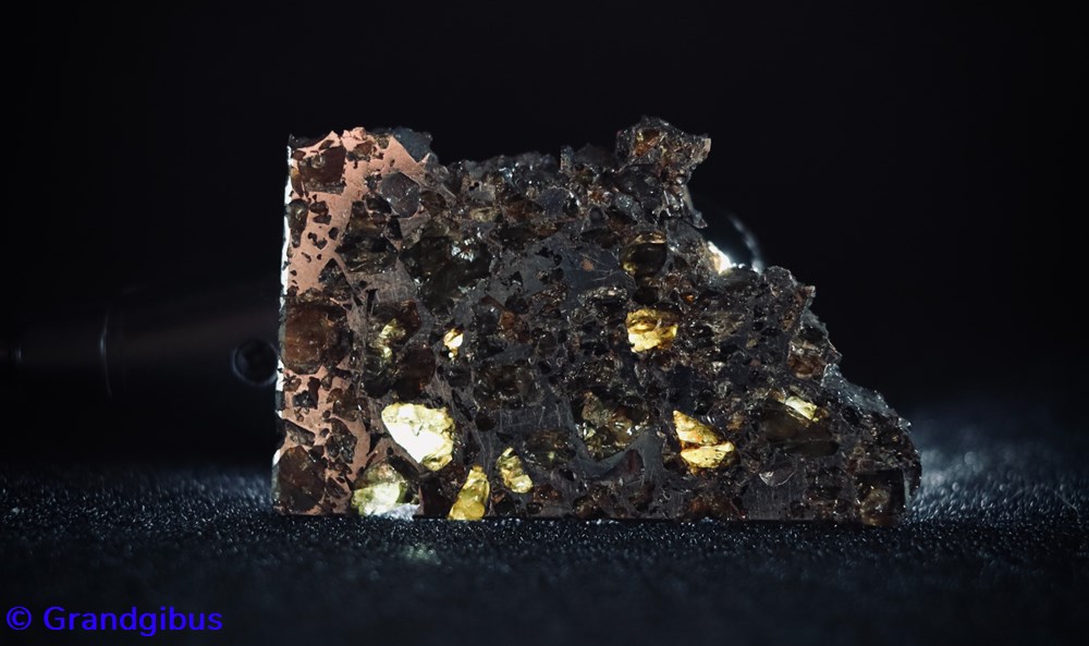 mineraux meteorites pallasite meteorite