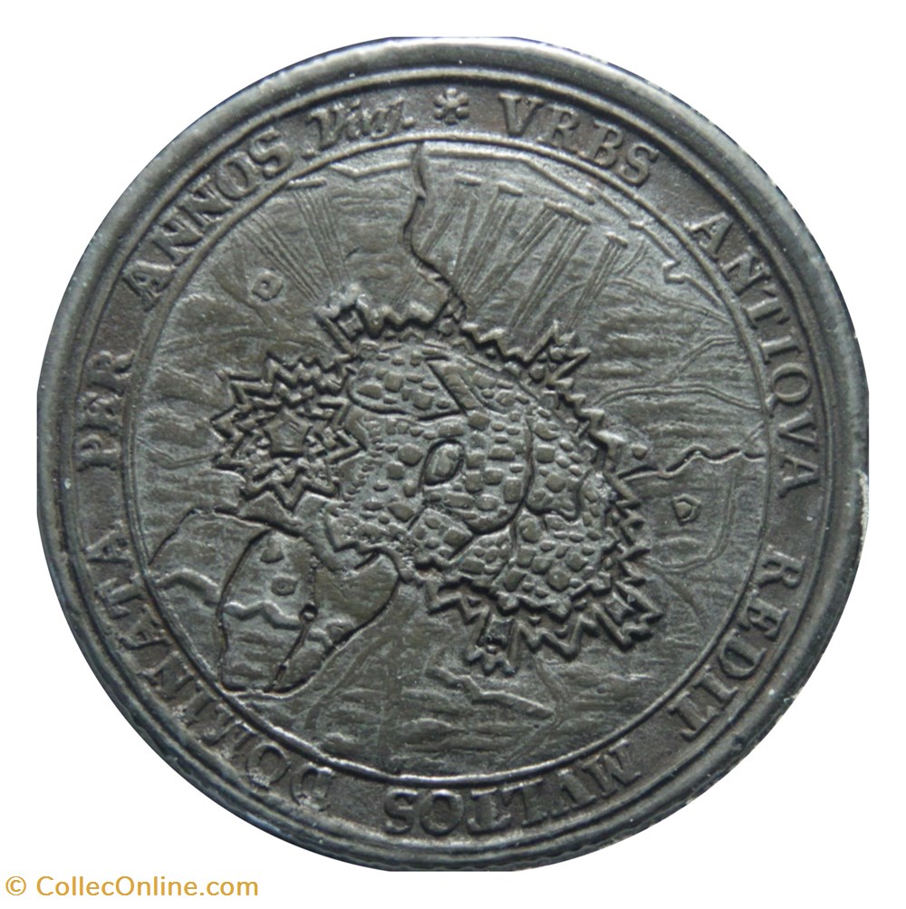 Siège de Lille - Médaille de la prise de Lille monnaies paranumismatique jetons poids siege de lille medaille de la prise de lille