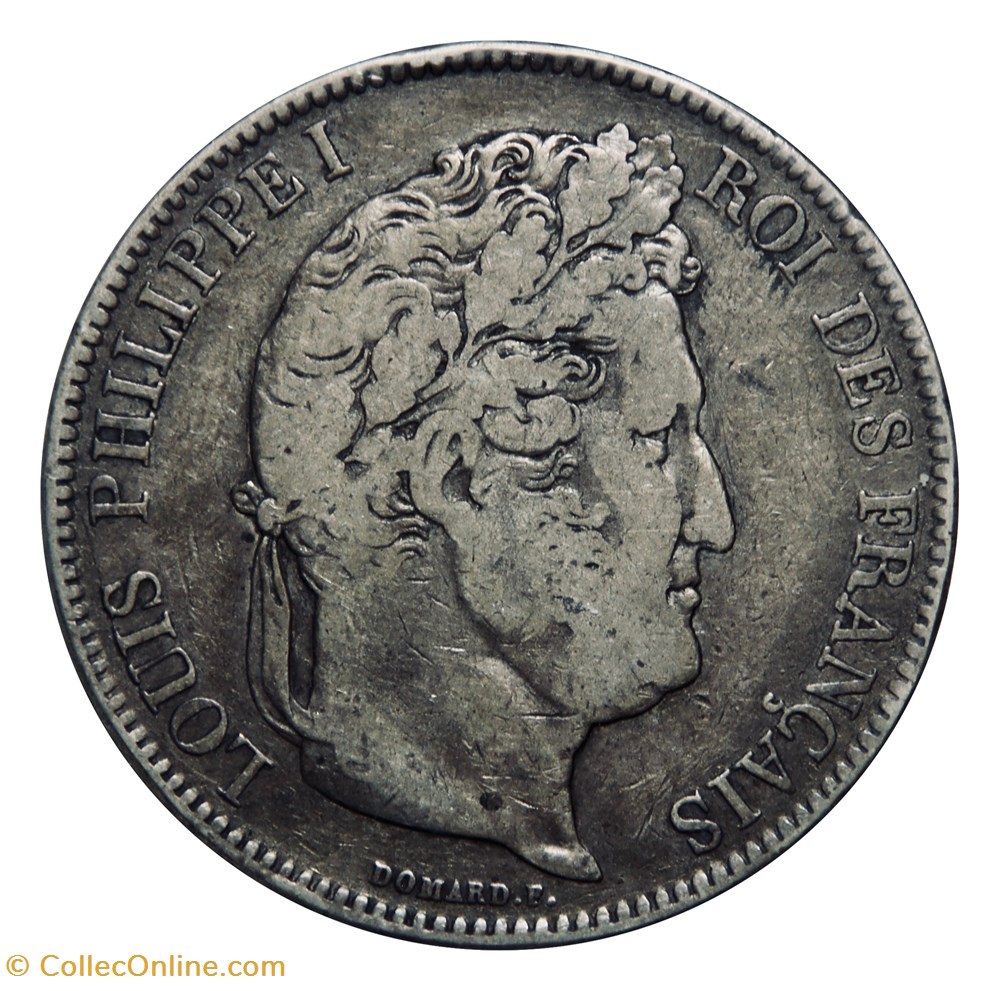 Louis-Philippe Ier - 5 Fr, 1832𝐖 (2ème type) monnaies monde france louis philippe ier 5 fr 1832 2eme type