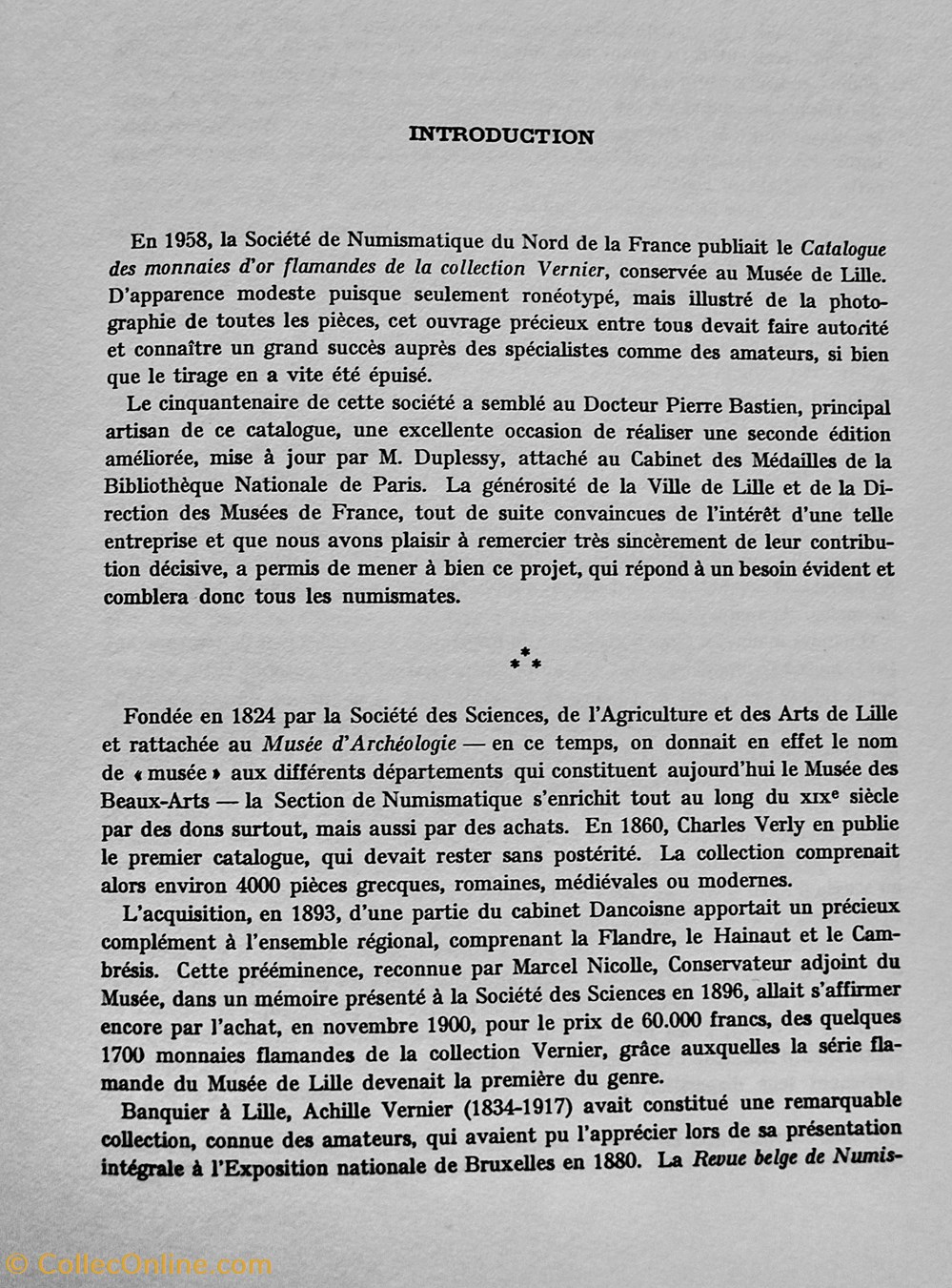 Collection Vernier. 2 monnaies livres ouvrages collection vernier
