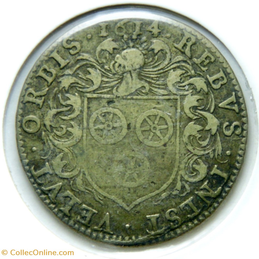 Maire de Dijon, Jacques Bossuet. 1614, Laiton. monnaies paranumismatique jetons poids maire de dijon jacques bossuet 1614 laiton