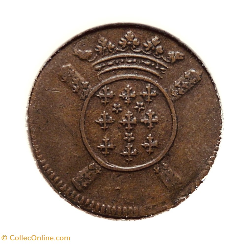 V sols 1708 Siège de Lille monnaies europe medievale a france royales v sols 1708 siege de lille