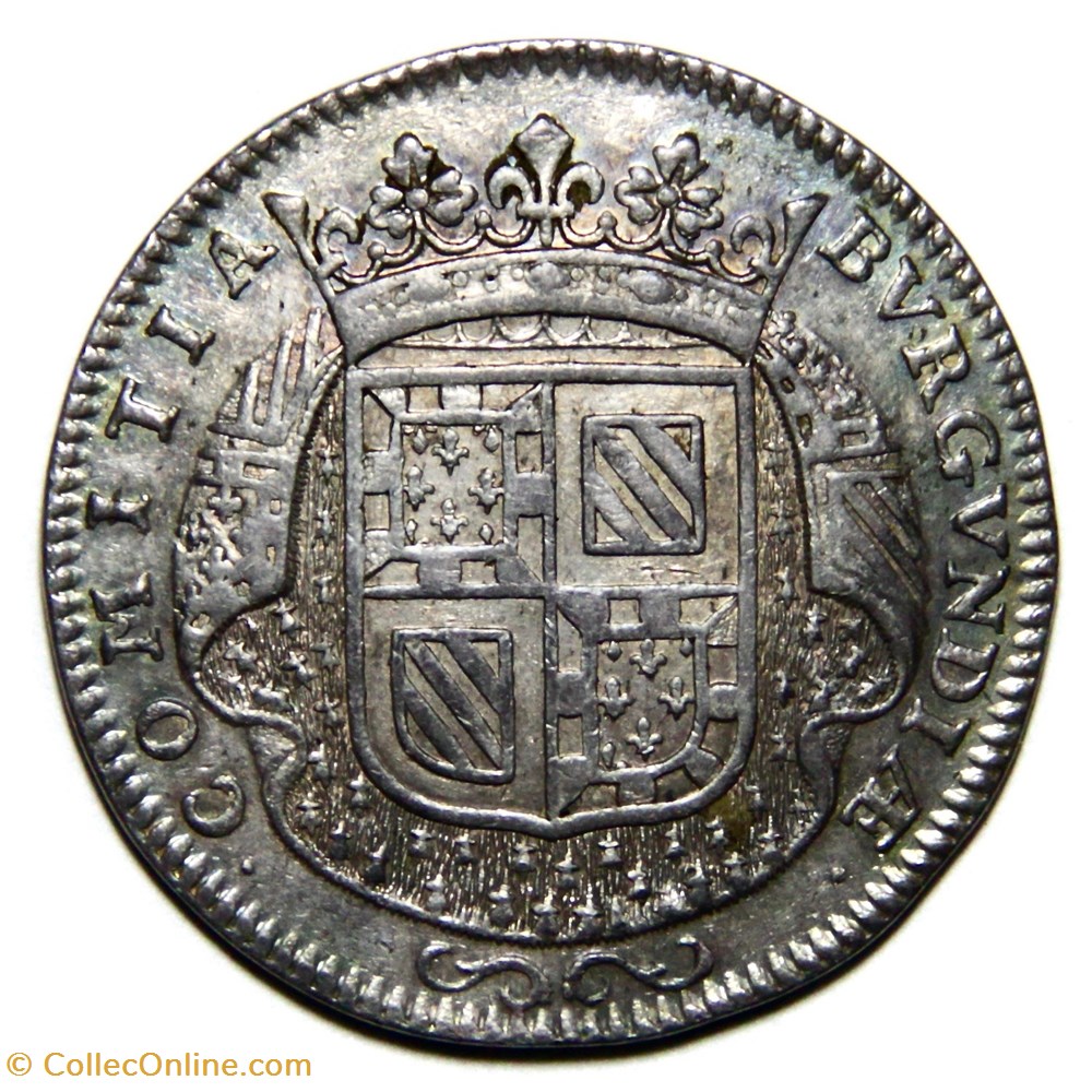 États de Bourgogne, Naissance du petit-fils de Louis XIV. 1682, Argent. monnaies paranumismatique jetons poids etats de bourgogne naissance du petit fils de louis xiv 1682 argent