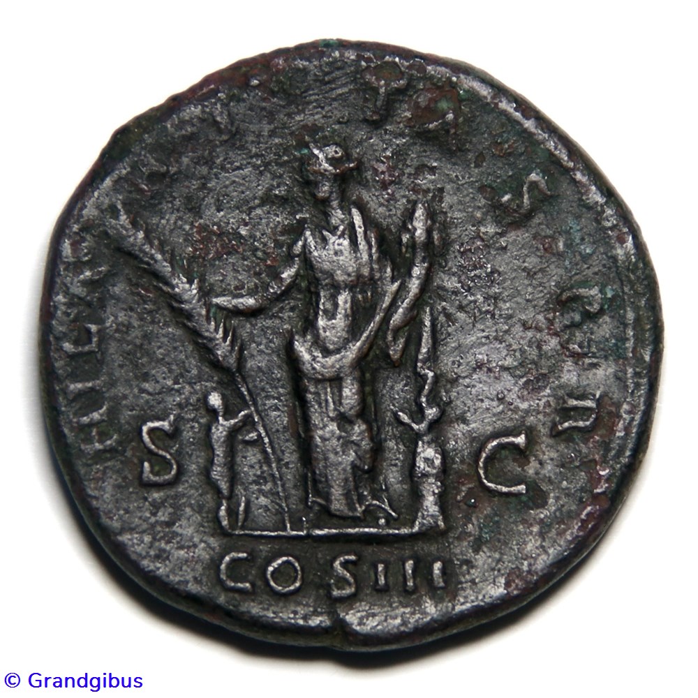 Sesterce - Hadrien (128) monnaies antiques romaines imperiales et republicaines sesterce hadrien 128