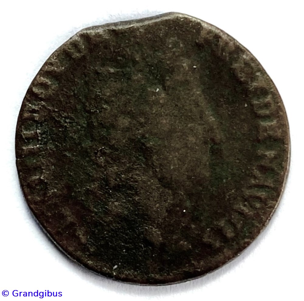 monnaies europe medievale france royales liard de lille 1715 w