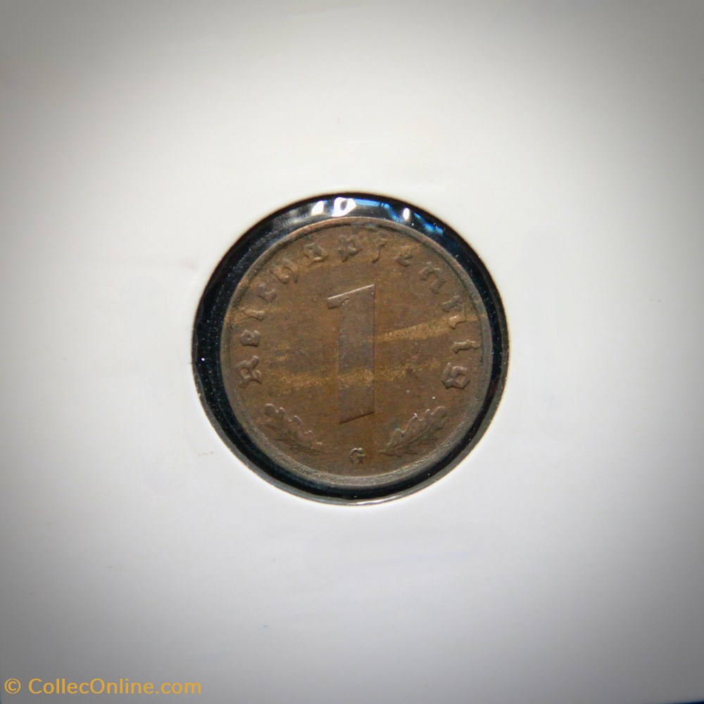1 Reichspfennig 1939 G monnaies monde allemagne 1 reichspfennig 1939 g