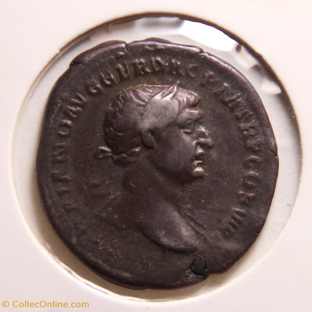 monnaies antiques romaines imperiales et republicaines denier trajan 113