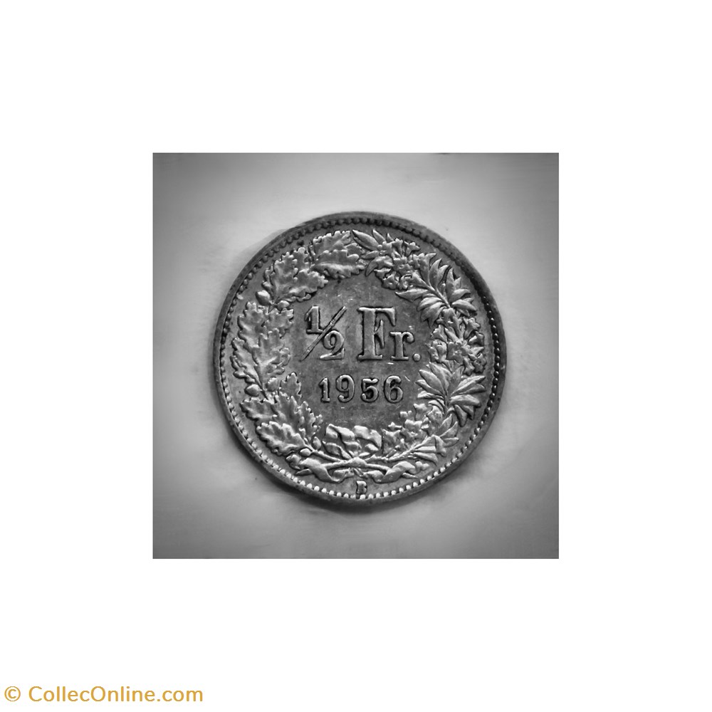 1/2 Franc 1956 B monnaies monde suisse 1 2 franc 1956 b