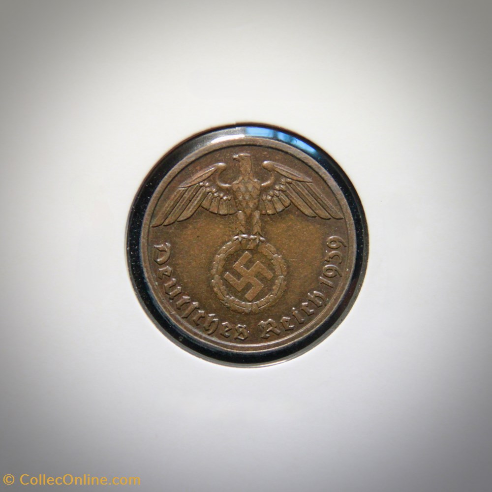 2 Reichspfennig 1939 B monnaies monde allemagne 2 reichspfennig 1939 b