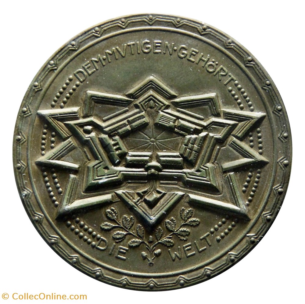 Médaille allemande prise de Lille, porte de Douai, 1914 monnaies paranumismatique jetons poids medaille allemande prise de lille porte de douai 1914