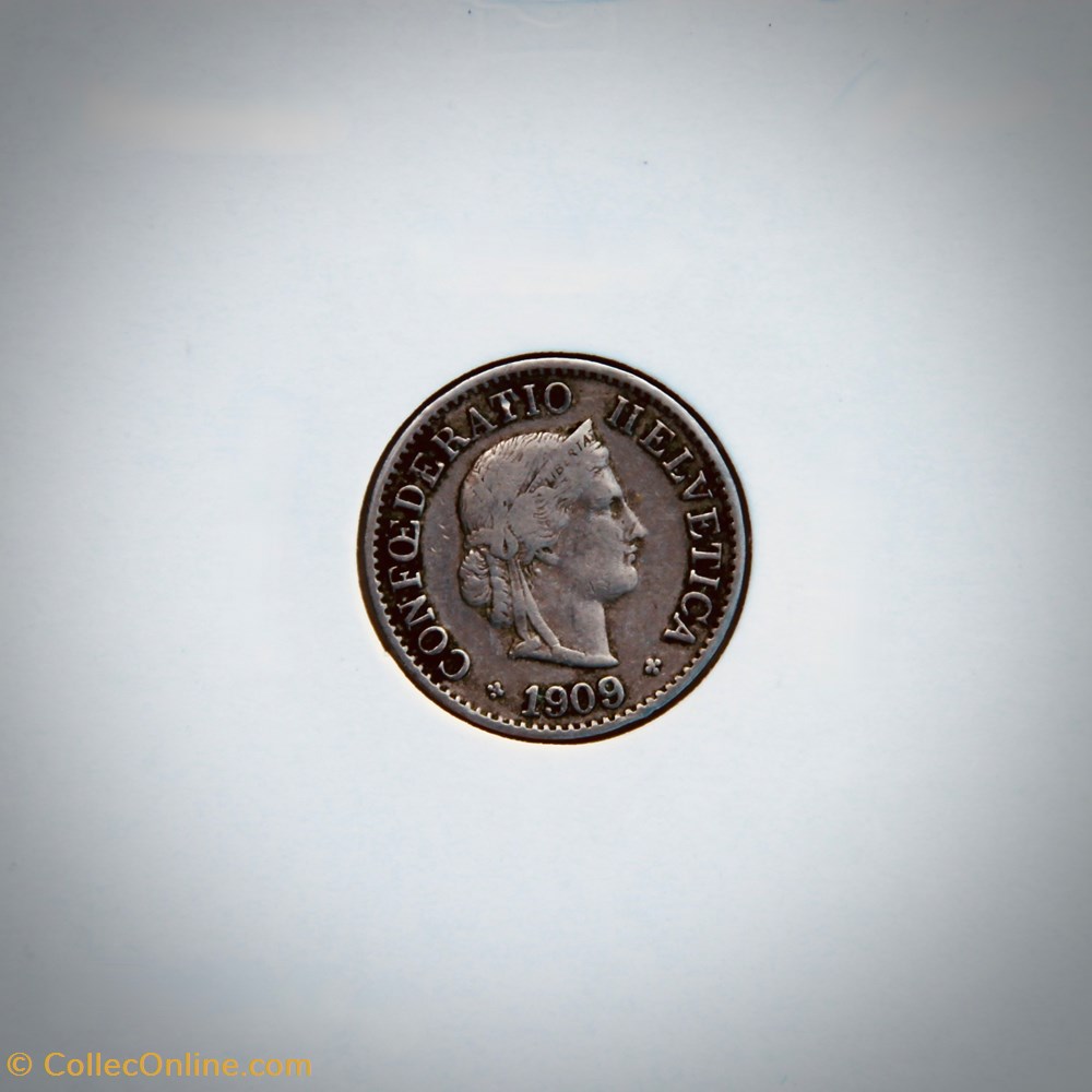5 Centimes Libertas 1909 B monnaies monde suisse 5 centimes libertas 1909 b