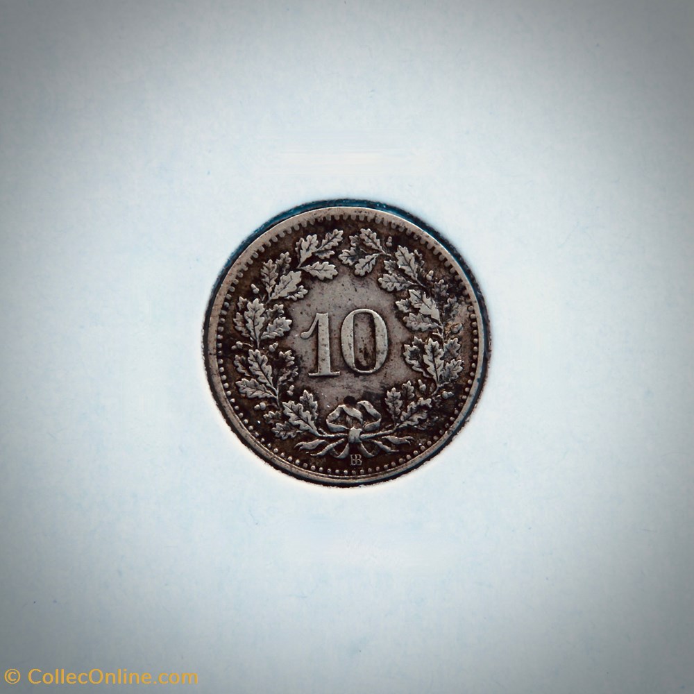 10 Centimes Écusson 1850 BB monnaies monde suisse 10 centimes ecusson 1850 bb