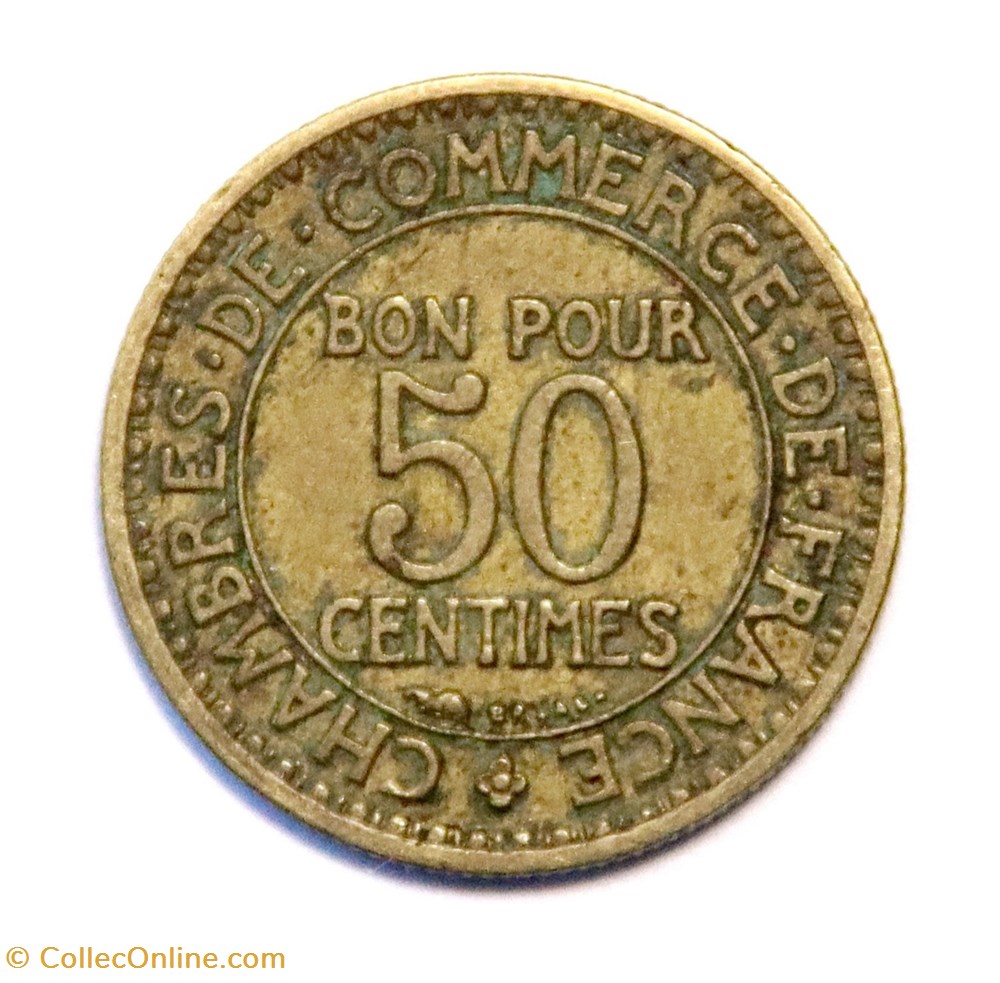 50 centimes 1923, Chambres de Commerce monnaies monde france 50 centimes 1923 chambres de commerce