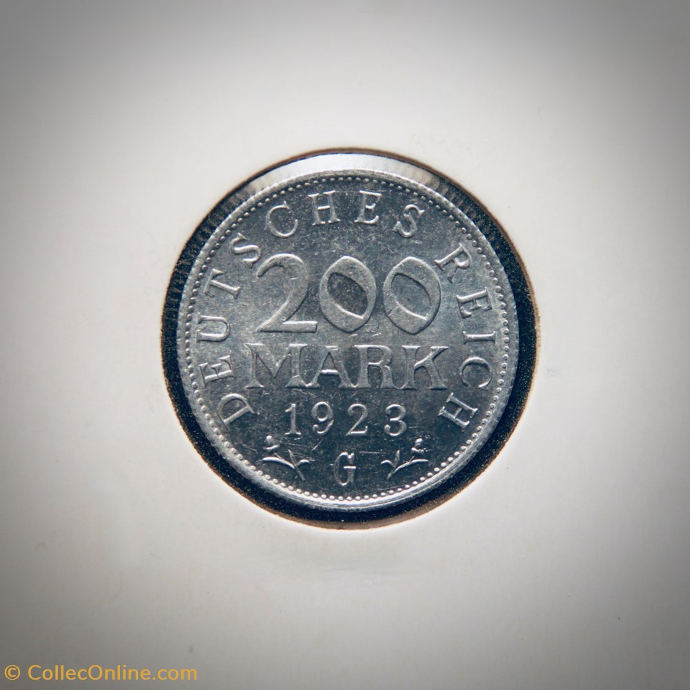 200 Mark 1923 G monnaies monde allemagne 200 mark 1923 g