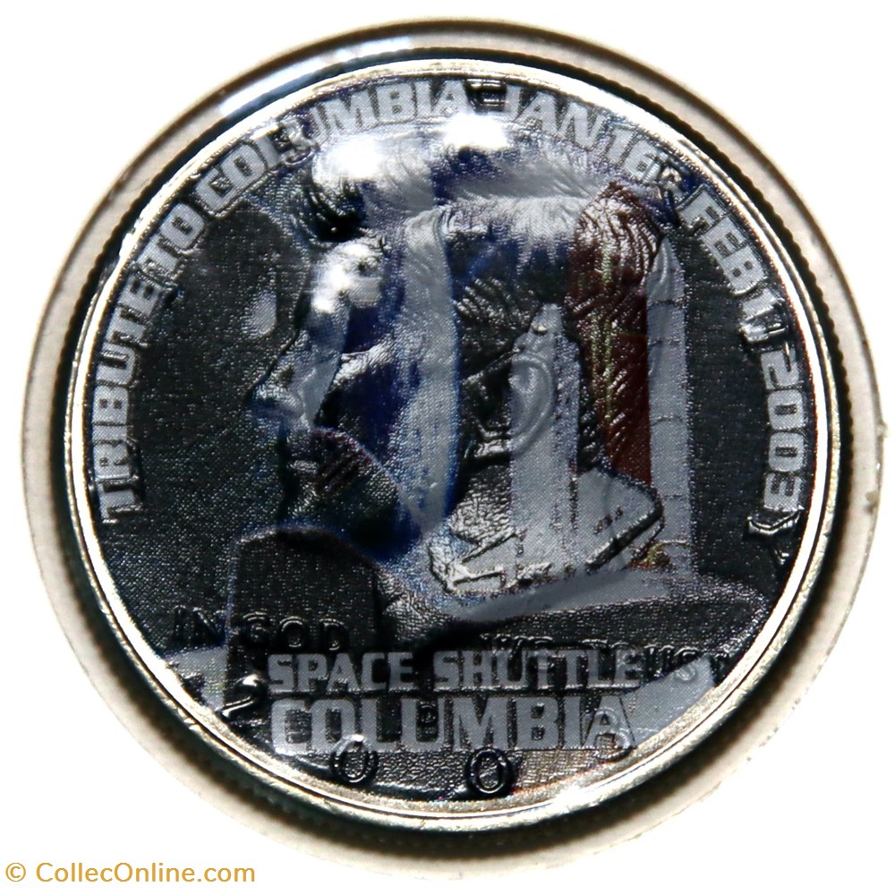 ½ Dollar - Kennedy, 2003 D (colorisé) 2 monnaies monde etats unis dollar kennedy 2003 d colorise