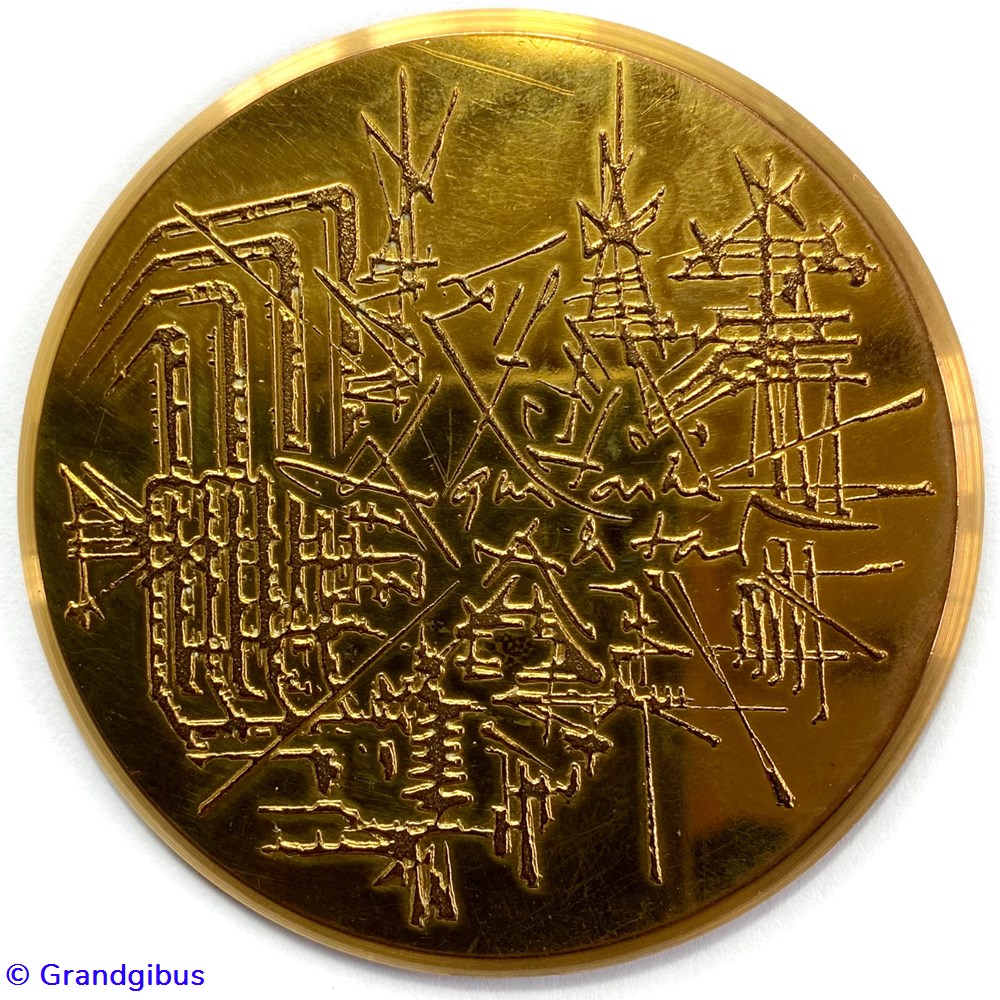 Médaille bronze Georges Mathieu (s.d.) monnaies paranumismatique jetons poids medaille bronze georges mathieu s d